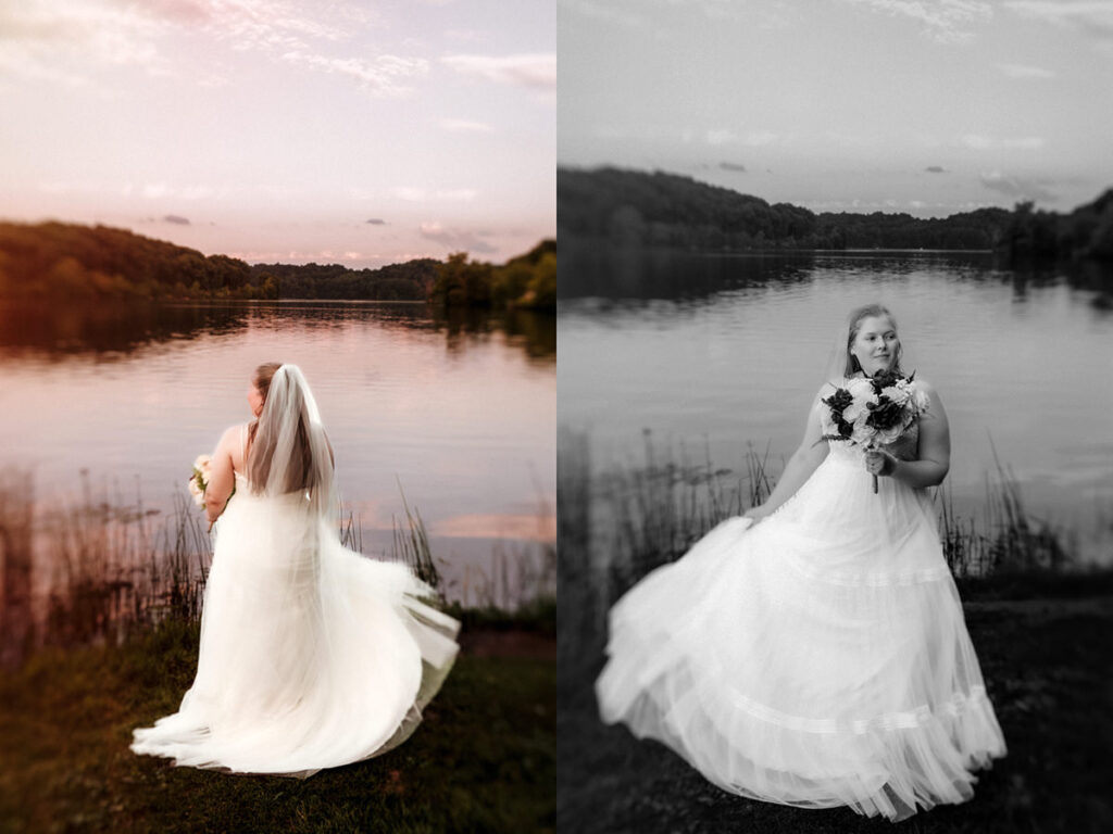 Lake Logan Hocking Hills Beach Wedding Elopement Summer Sunset Golden Hour Photographer