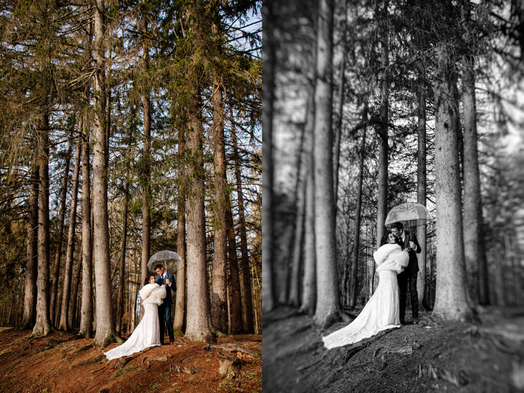 The Rockhouse, with its tunnel-like cave and captivating 'window' views, provided a truly unique and breathtaking backdrop for their intimate Couples Portraits.