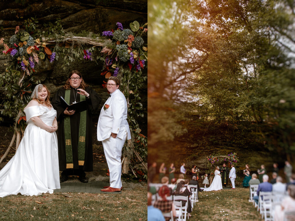 Southern Gothic Dark Boho Crockett's Run Wedding