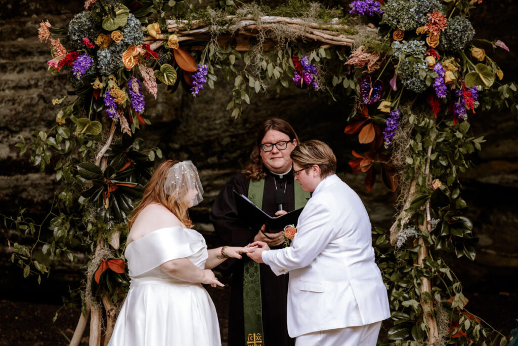 Southern Gothic Dark Boho Crockett's Run Wedding