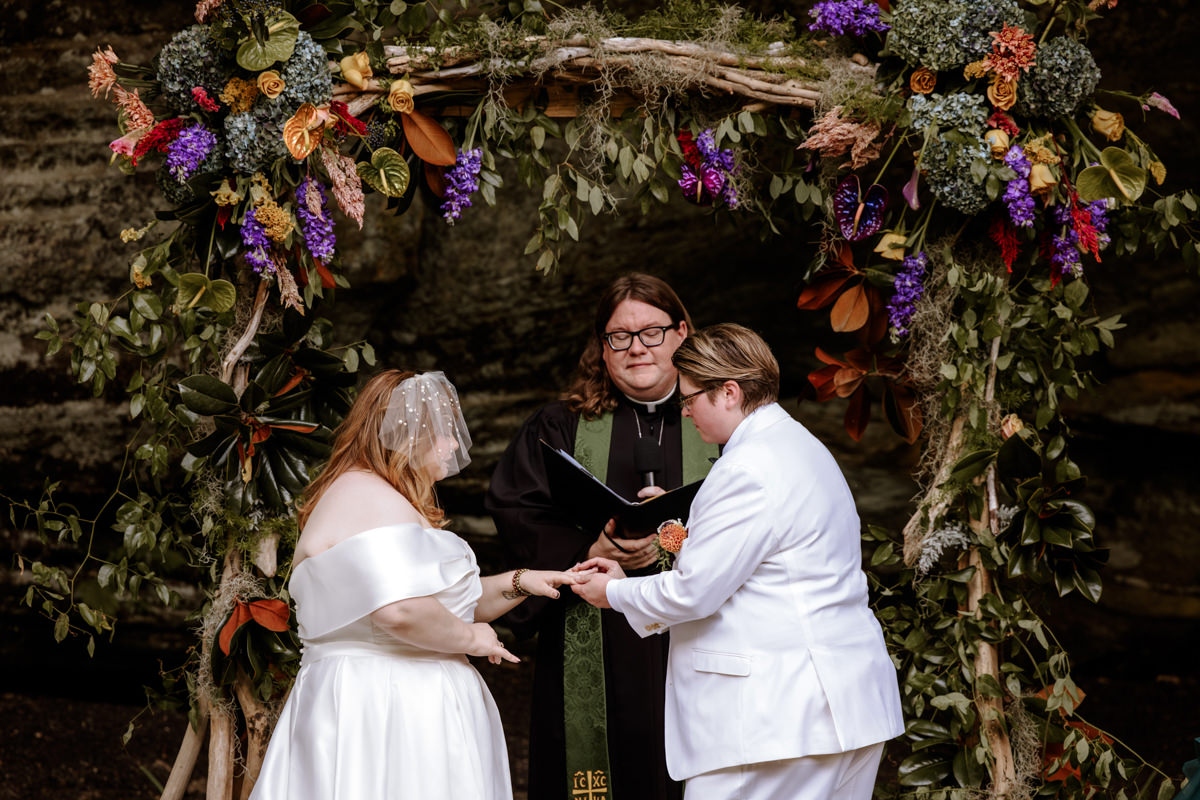 Southern Gothic Dark Boho Crockett's Run Wedding