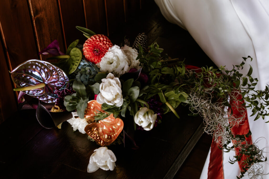 Southern Gothic Dark Boho Crockett's Run Wedding