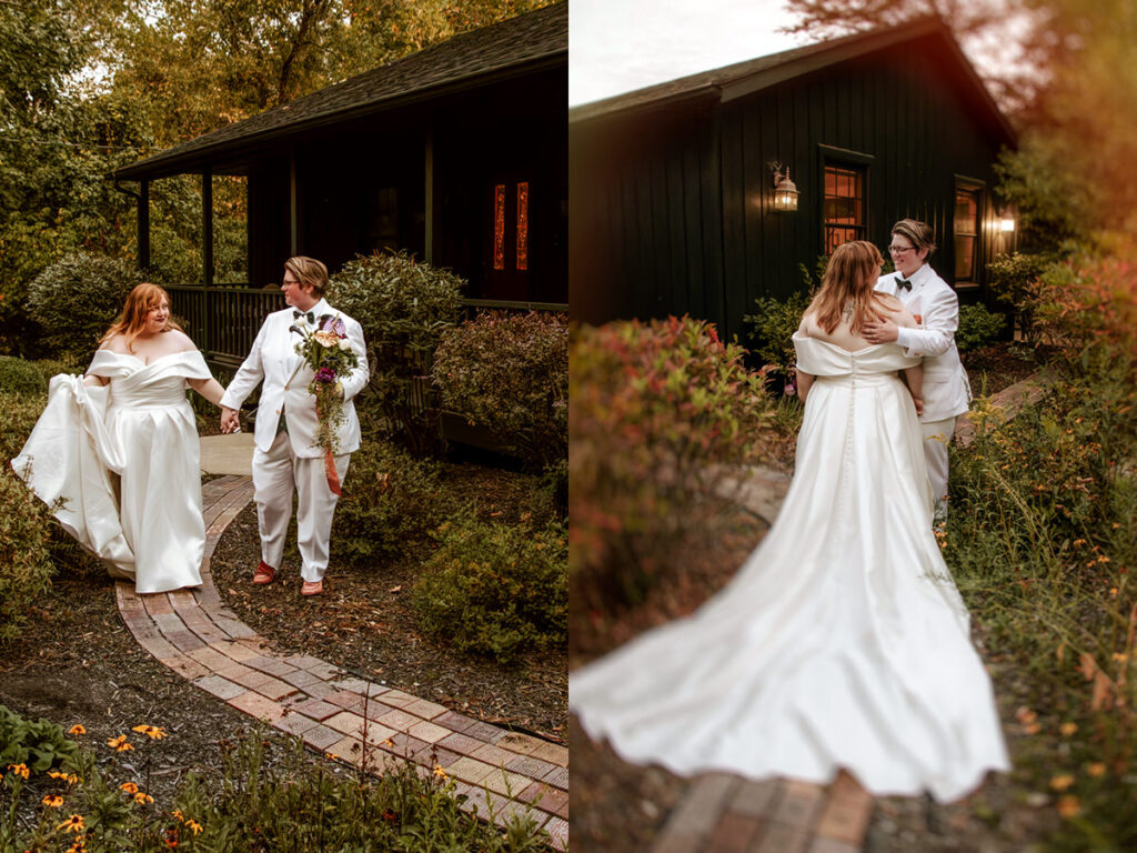 Southern Gothic Dark Boho Crockett's Run Wedding