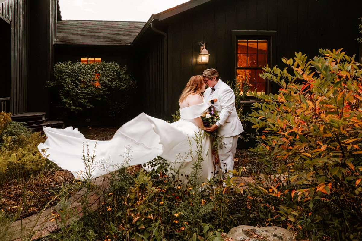 Southern Gothic Dark Boho Crockett's Run Wedding