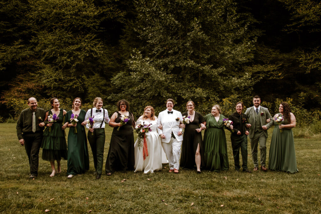 Southern Gothic Dark Boho Crockett's Run Wedding