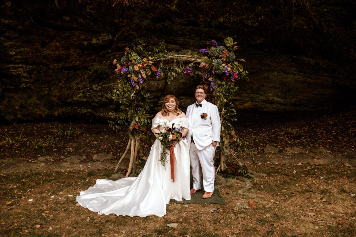 Southern Gothic Dark Boho Crockett's Run Wedding