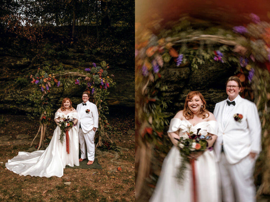 Southern Gothic Dark Boho Crockett's Run Wedding