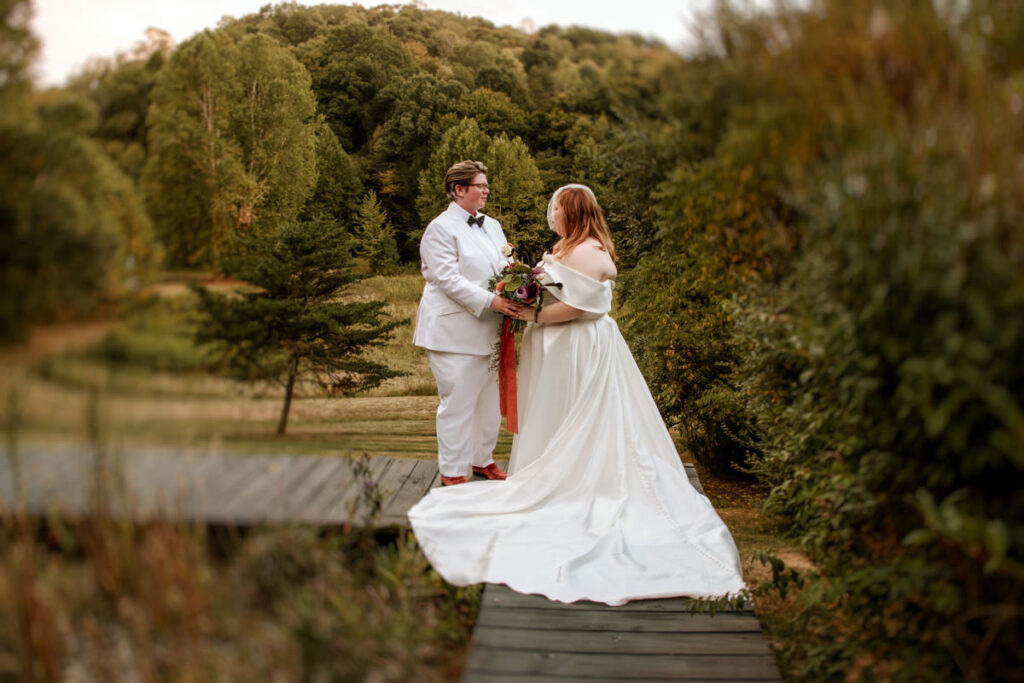 Southern Gothic Dark Boho Crockett's Run Wedding