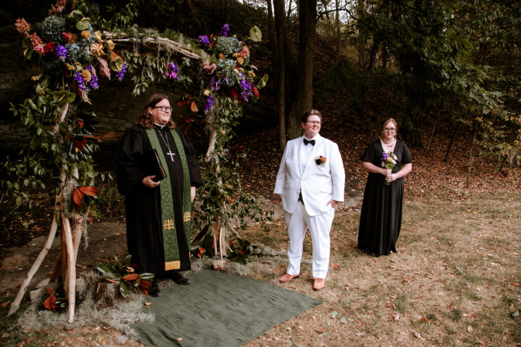 Southern Gothic Dark Boho Crockett's Run Wedding