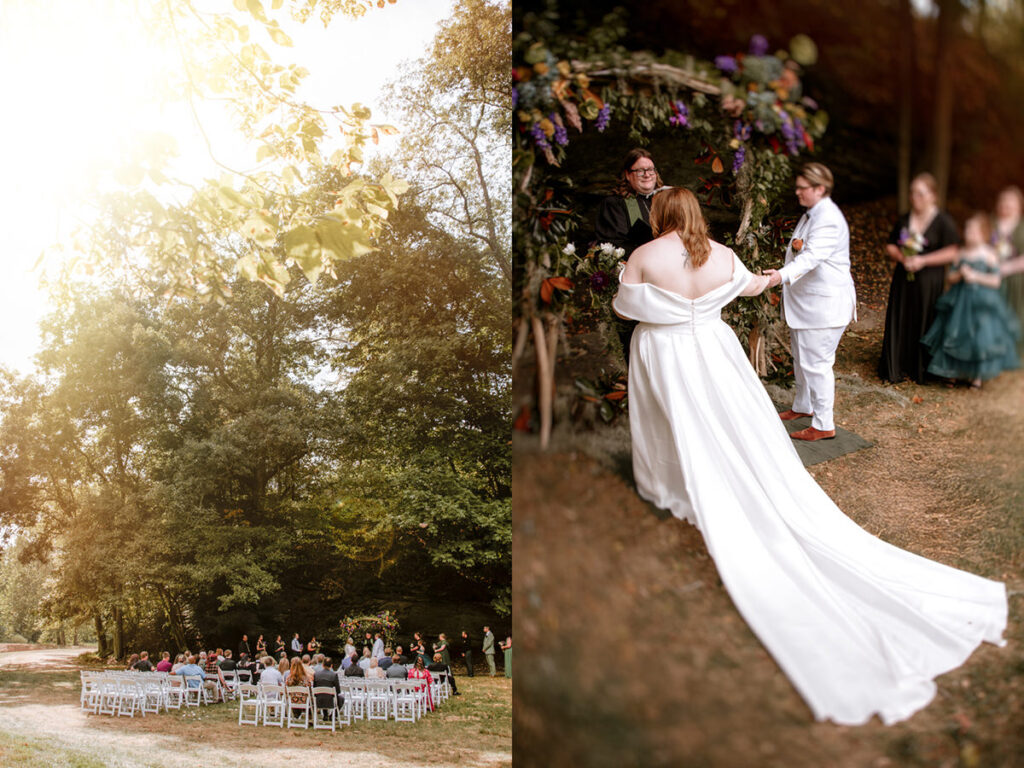 Southern Gothic Dark Boho Crockett's Run Wedding