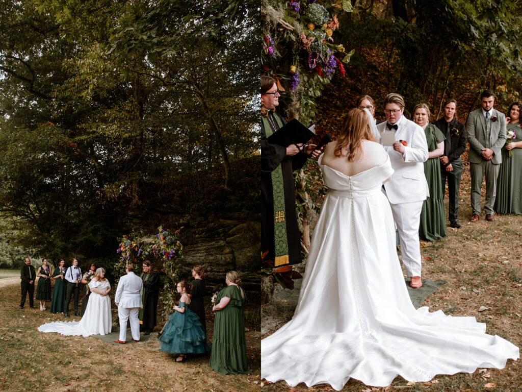 Southern Gothic Dark Boho Crockett's Run Wedding