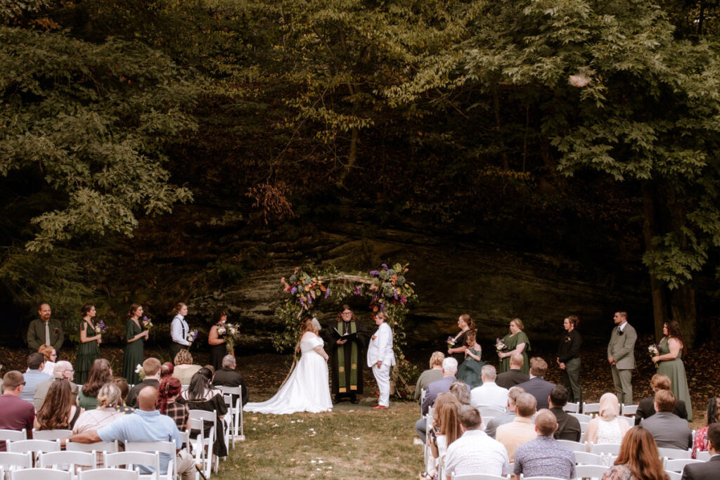 Southern Gothic Dark Boho Crockett's Run Wedding