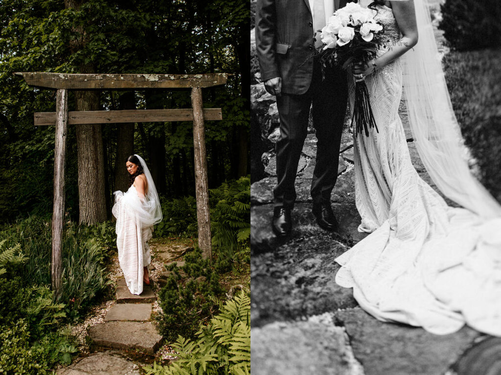 Akron Canton Ohio Intimate Wedding Photographer Bender's Tavern Stan Hywet Mansion Garden