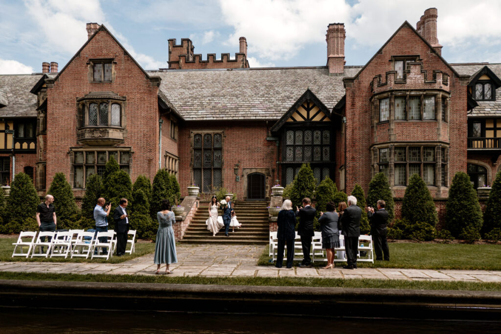 Akron Canton Ohio Intimate Wedding Photographer Bender's Tavern Stan Hywet Mansion Garden