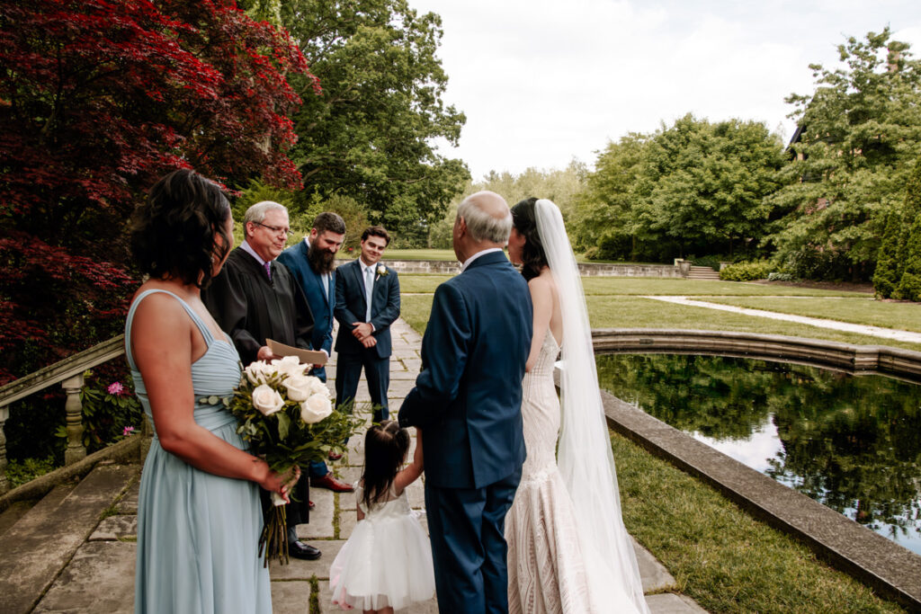 Akron Canton Ohio Intimate Wedding Photographer Bender's Tavern Stan Hywet Mansion Garden