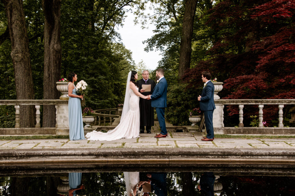 Akron Canton Ohio Intimate Wedding Photographer Bender's Tavern Stan Hywet Mansion Garden