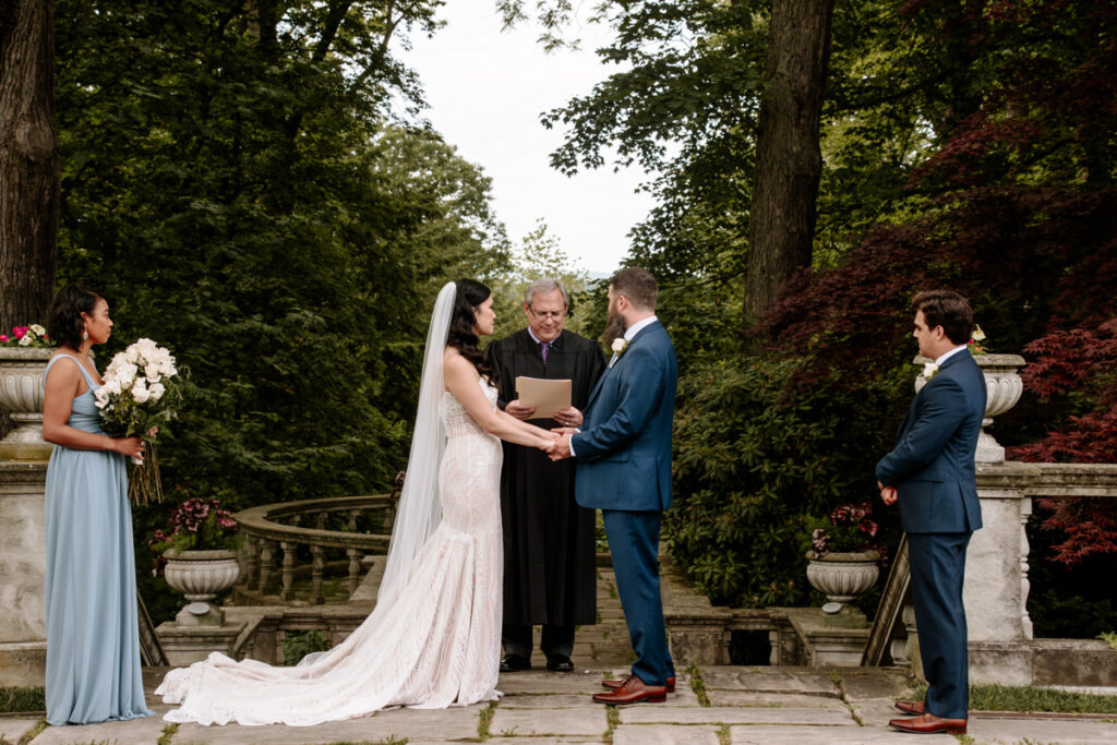 Akron Canton Ohio Intimate Wedding Photographer Bender's Tavern Stan Hywet Mansion Garden