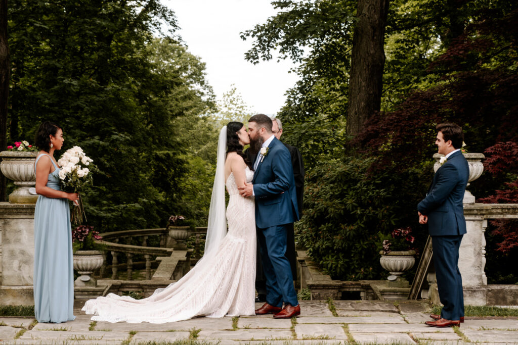 Akron Canton Ohio Intimate Wedding Photographer Bender's Tavern Stan Hywet Mansion Garden