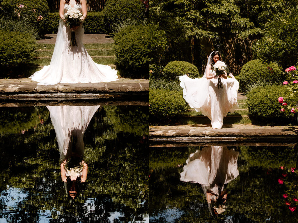 Akron Canton Ohio Intimate Wedding Photographer Bender's Tavern Stan Hywet Mansion Garden