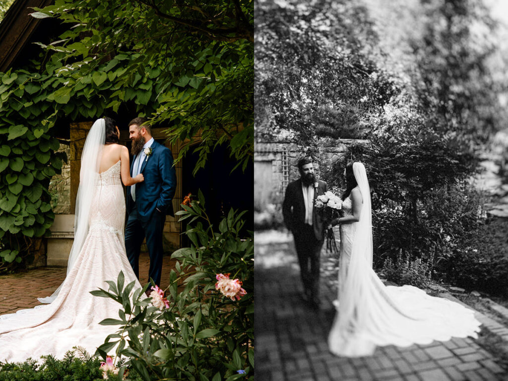 Akron Canton Ohio Intimate Wedding Photographer Bender's Tavern Stan Hywet Mansion Garden