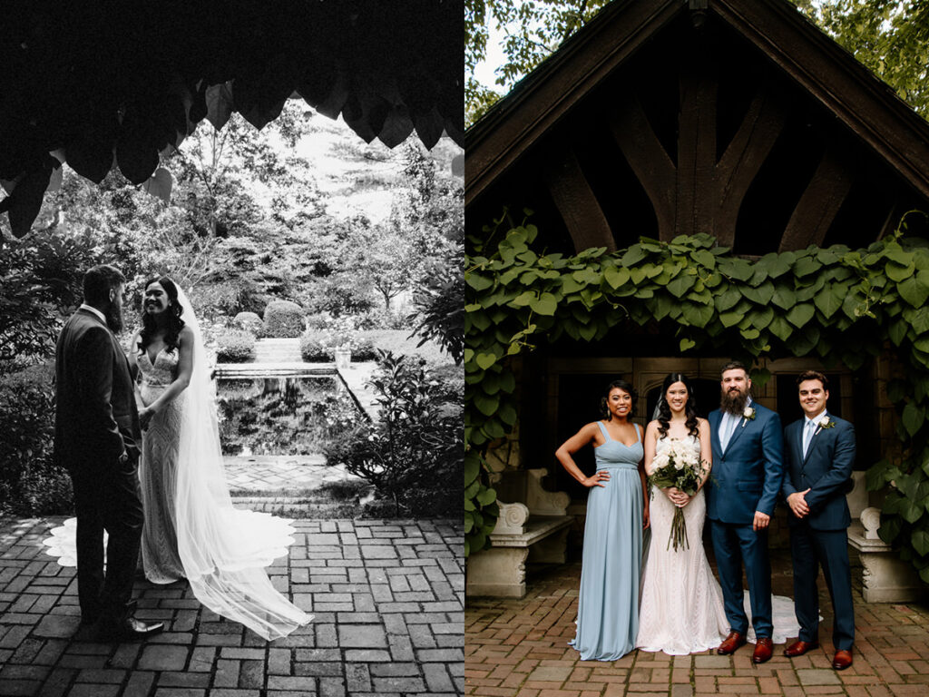 Akron Canton Ohio Intimate Wedding Photographer Bender's Tavern Stan Hywet Mansion Garden