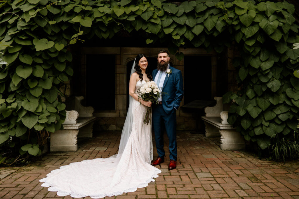 Akron Canton Ohio Intimate Wedding Photographer Bender's Tavern Stan Hywet Mansion Garden