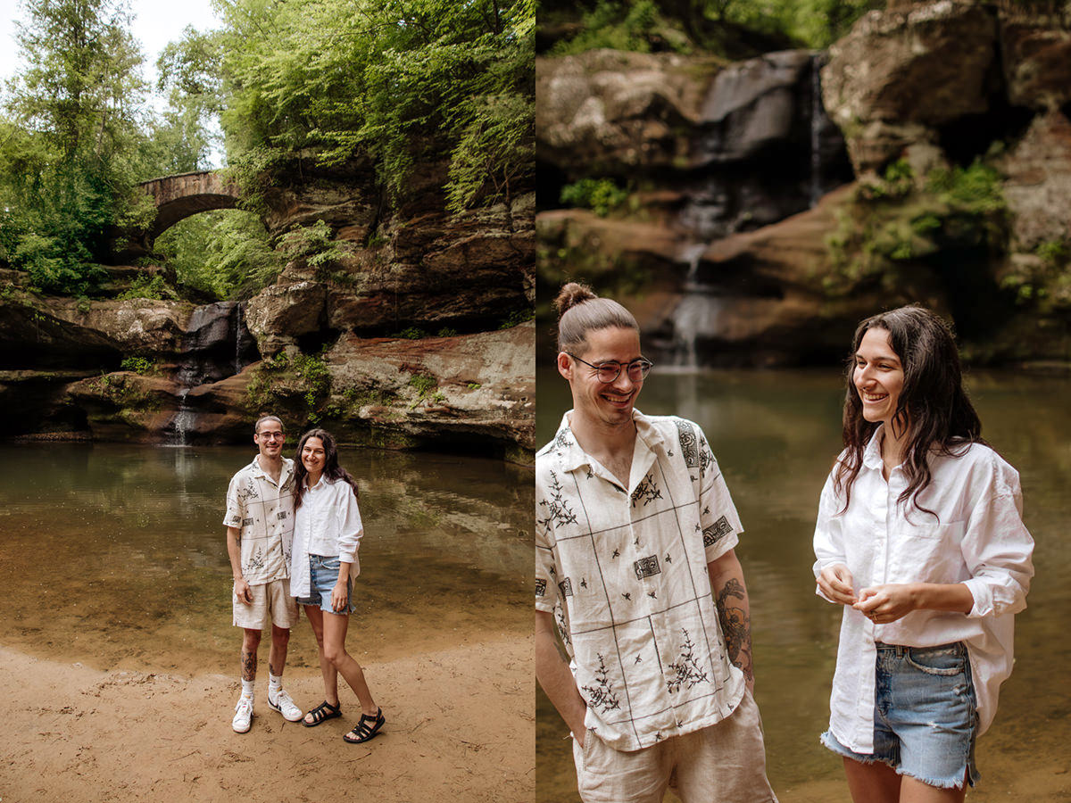 Old Mans Cave Hocking Hills Summer Engagement Portrait Session Elizabeth Nihiser Photography