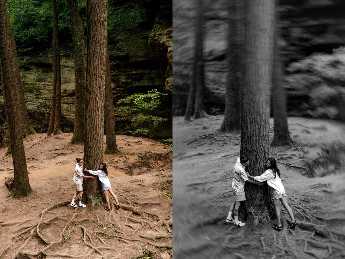 Old Mans Cave Hocking Hills Summer Engagement Portrait Session Elizabeth Nihiser Photography
