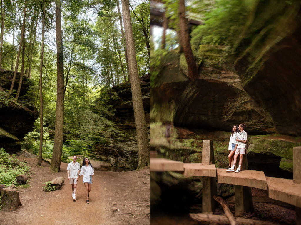 Old Mans Cave Hocking Hills Summer Engagement Portrait Session Elizabeth Nihiser Photography