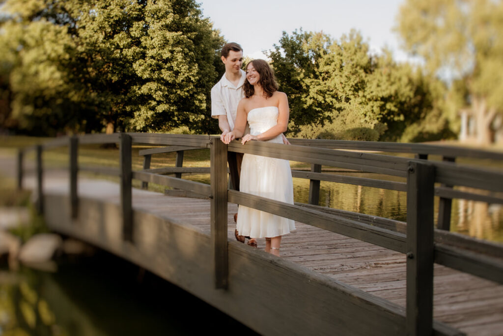 Schiller Park Columbus Ohio Engagement Photos Elizabeth Nihiser Photography Romantic Comedy Central Park Cute Whimsical Fun Love Joy Happy Beautiful Artistic Film Motion Blur Classic Modern Golden Hour Dress Outfit Inspo Inspiration Pinterest Travel Best Ring