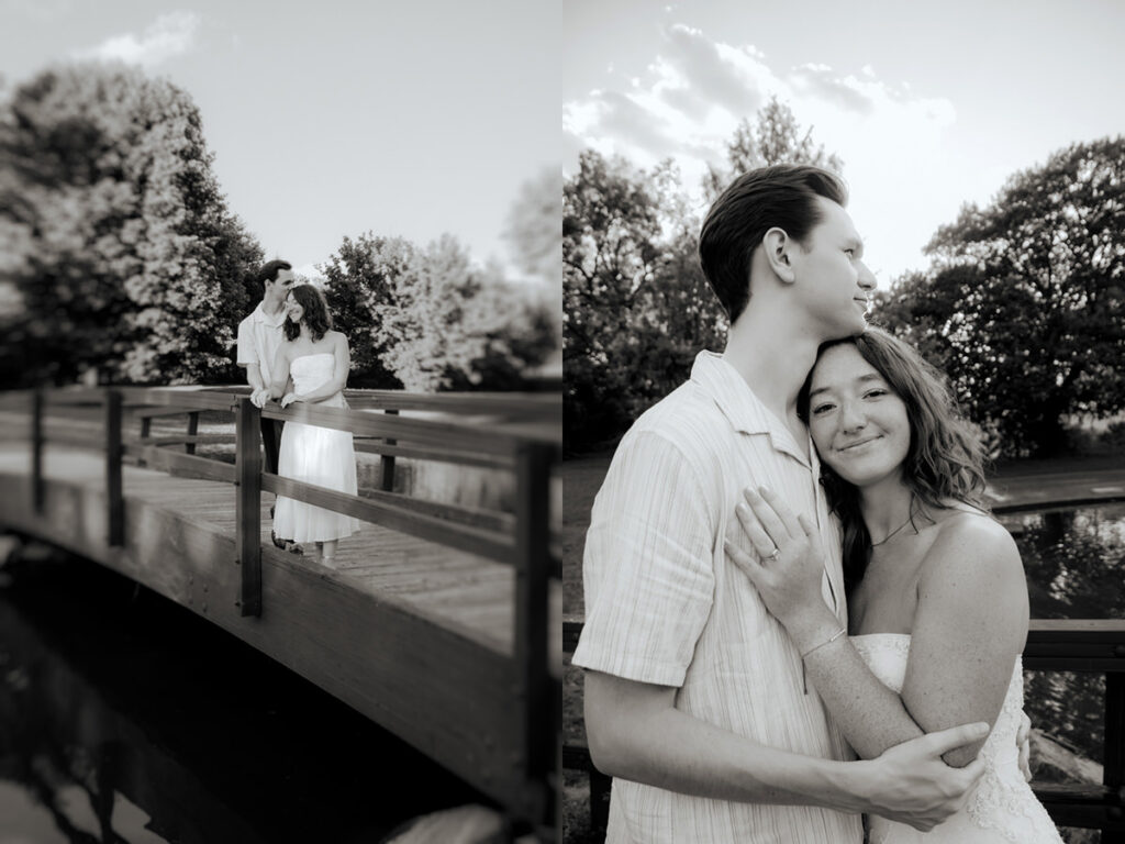 Schiller Park Columbus Ohio Engagement Photos Elizabeth Nihiser Photography Romantic Comedy Central Park Cute Whimsical Fun Love Joy Happy Beautiful Artistic Film Motion Blur Classic Modern Golden Hour Dress Outfit Inspo Inspiration Pinterest Travel Best Ring