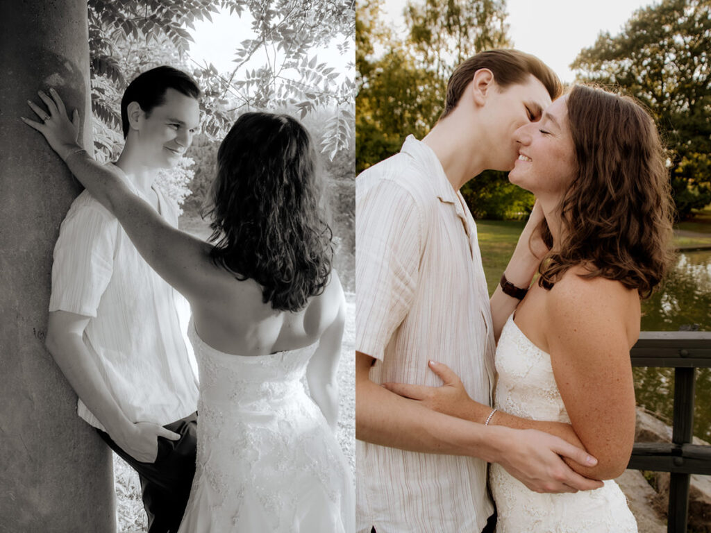 Schiller Park Columbus Ohio Engagement Photos Elizabeth Nihiser Photography Romantic Comedy Central Park Cute Whimsical Fun Love Joy Happy Beautiful Artistic Film Motion Blur Classic Modern Golden Hour Dress Outfit Inspo Inspiration Pinterest Travel Best Ring