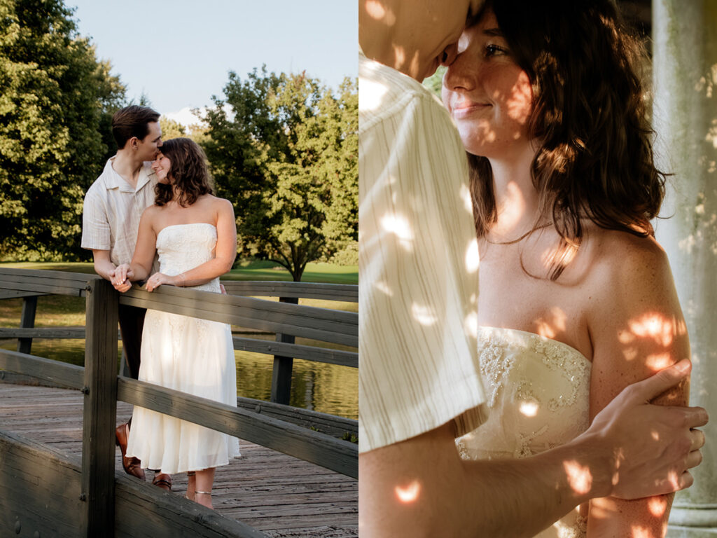 Schiller Park Columbus Ohio Engagement Photos Elizabeth Nihiser Photography Romantic Comedy Central Park Cute Whimsical Fun Love Joy Happy Beautiful Artistic Film Motion Blur Classic Modern Golden Hour Dress Outfit Inspo Inspiration Pinterest Travel Best Ring
