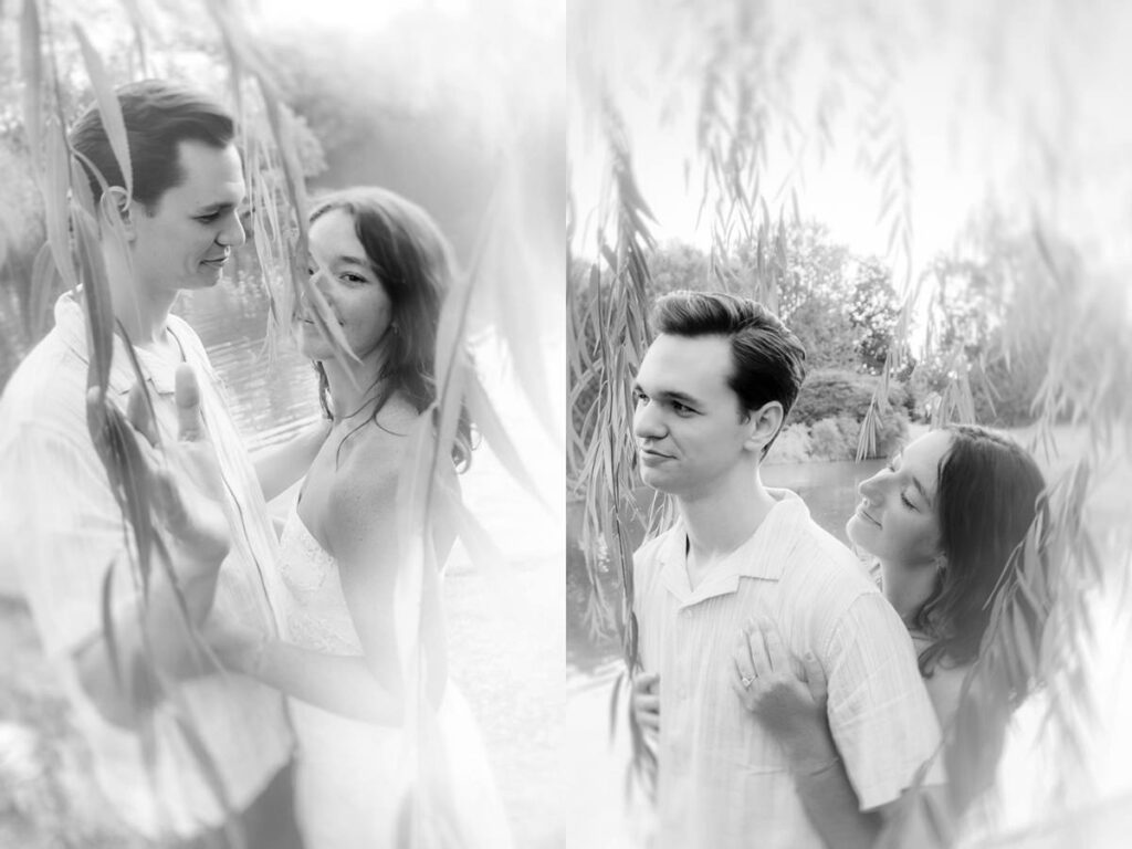 Schiller Park Columbus Ohio Engagement Photos Elizabeth Nihiser Photography Romantic Comedy Central Park Cute Whimsical Fun Love Joy Happy Beautiful Artistic Film Motion Blur Classic Modern Golden Hour Dress Outfit Inspo Inspiration Pinterest Travel Best Ring