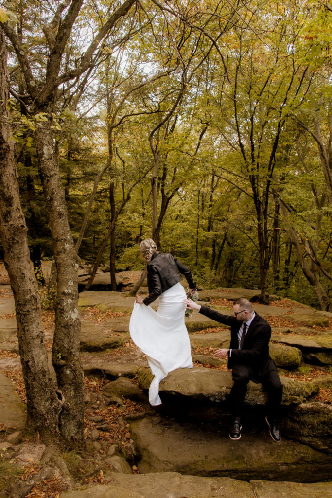 Cuyahoga Valley National Park Ohio Adventure Elopement Photographer Elizabeth Nihiser Photography