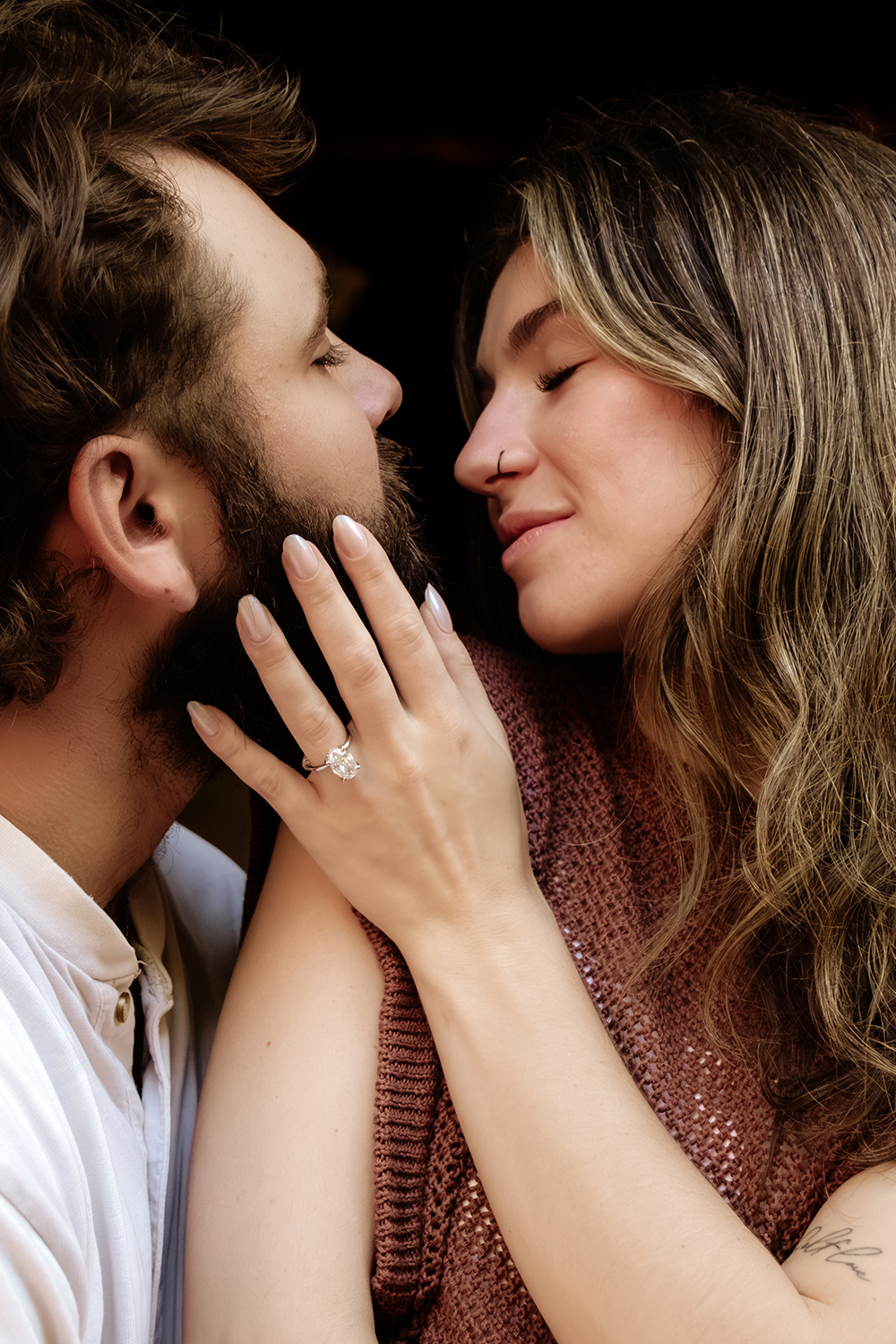 Ohio Engagement Photographer Elizabeth Nihiser Photography Best Top 10 World Midwest Great Nature Hocking Hills Scioto Mile Columbus Ohio Sunset Golden Hour Spring Light Urban