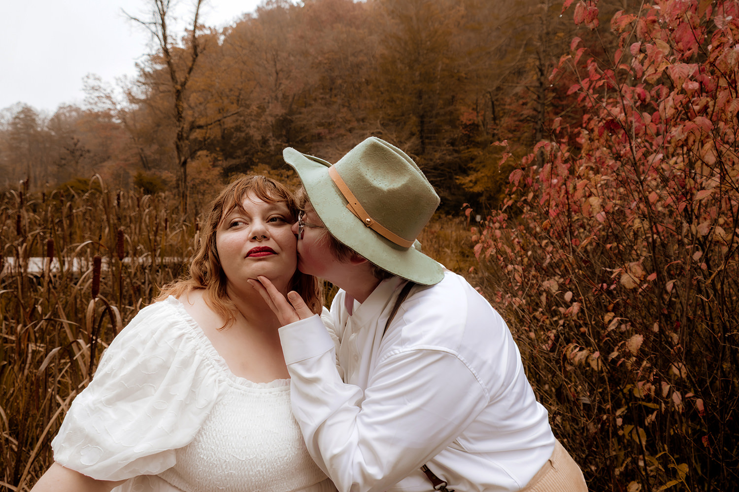 Upper Falls Hocking Hills Surprise Proposal Ohio Engagement Elizabeth Nihiser Photography Ohio LGBTQ Gay Women Lesbian