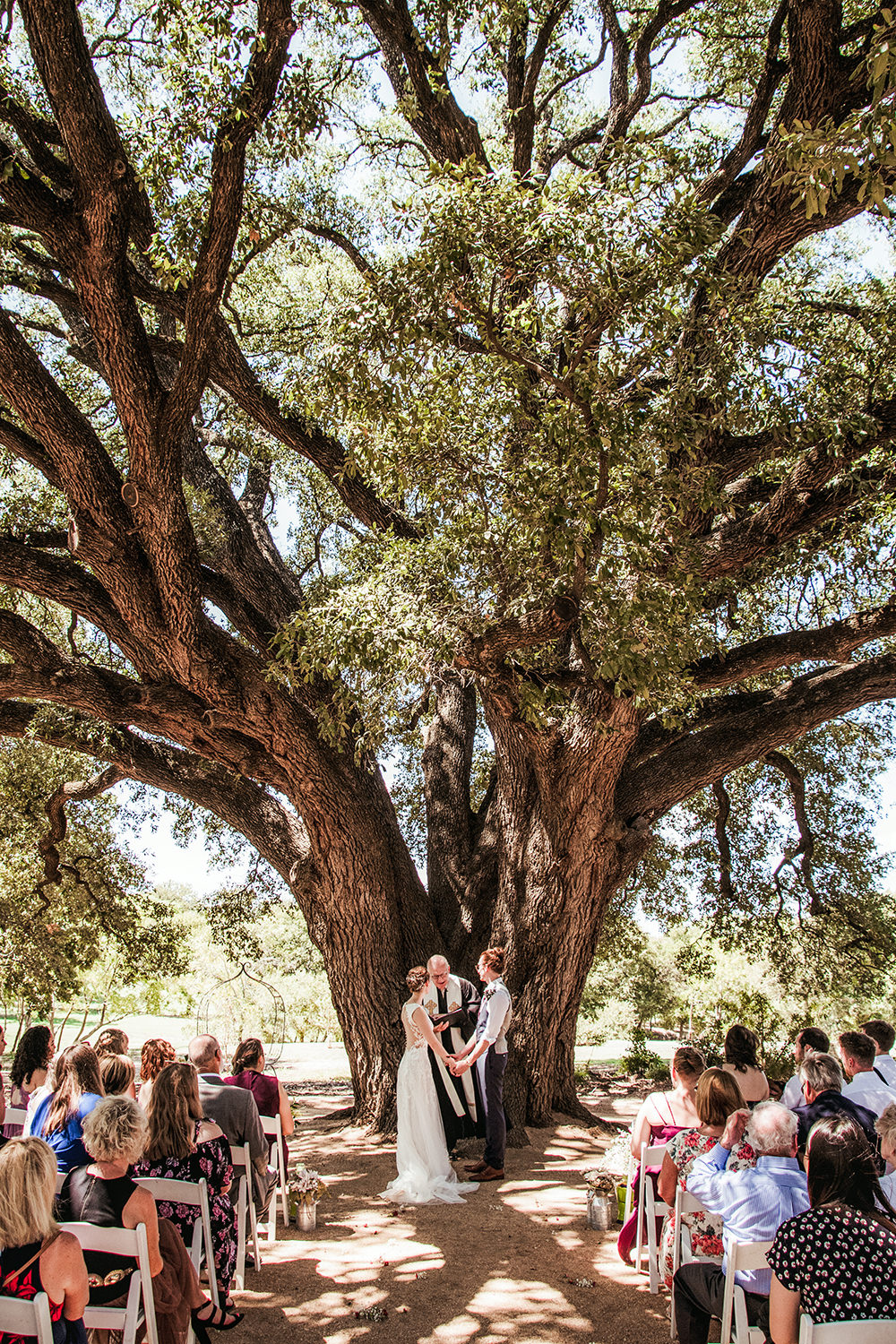 Texas Blum Stonebridge Wedding Venue Live Oak Tree Ceremony Hot Summer Ireland Irish Travel Destination Elizabeth Nihiser Wedding Photography