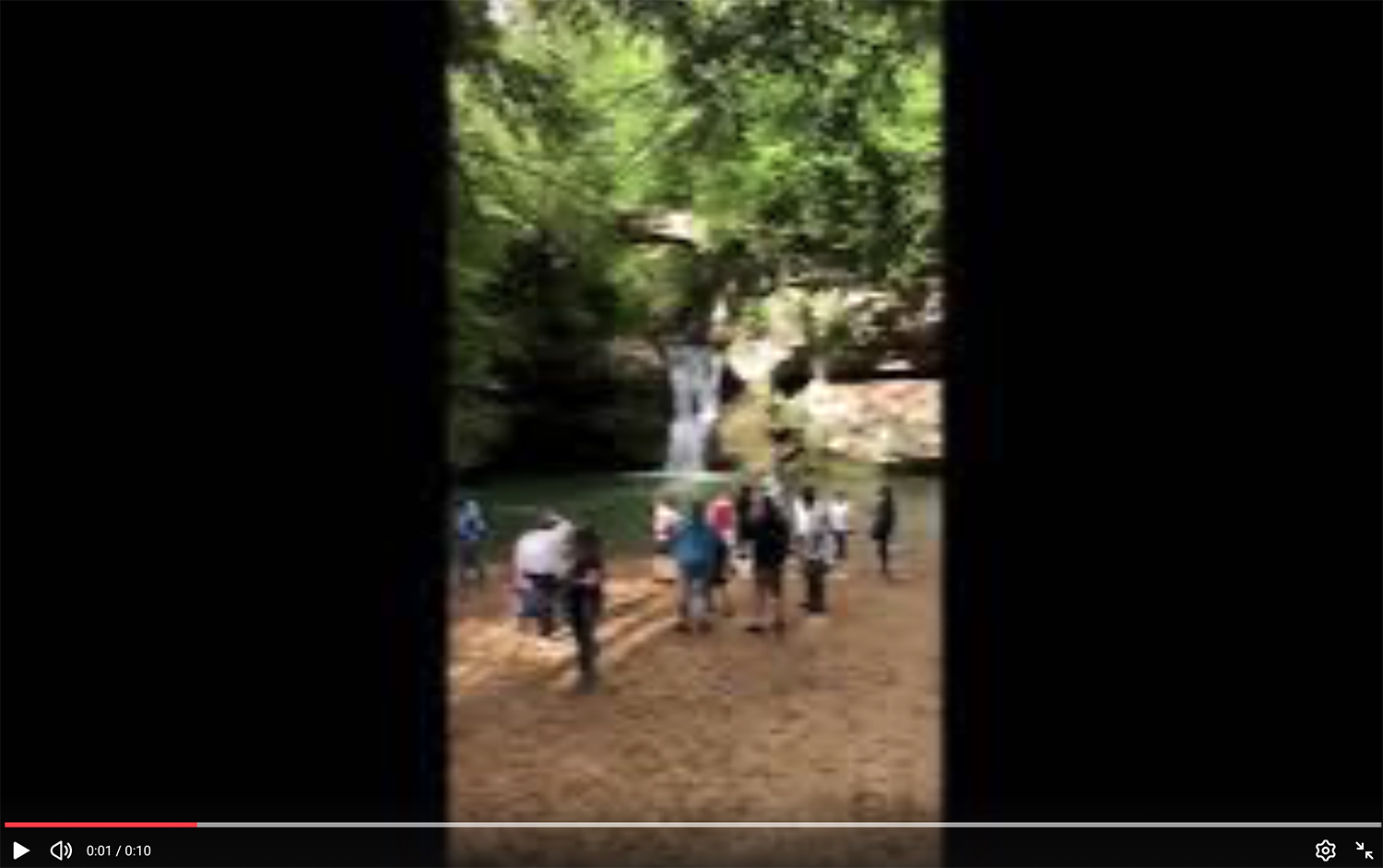 Screenshot of visitor traffic at Upper Falls in the Hocking Hills