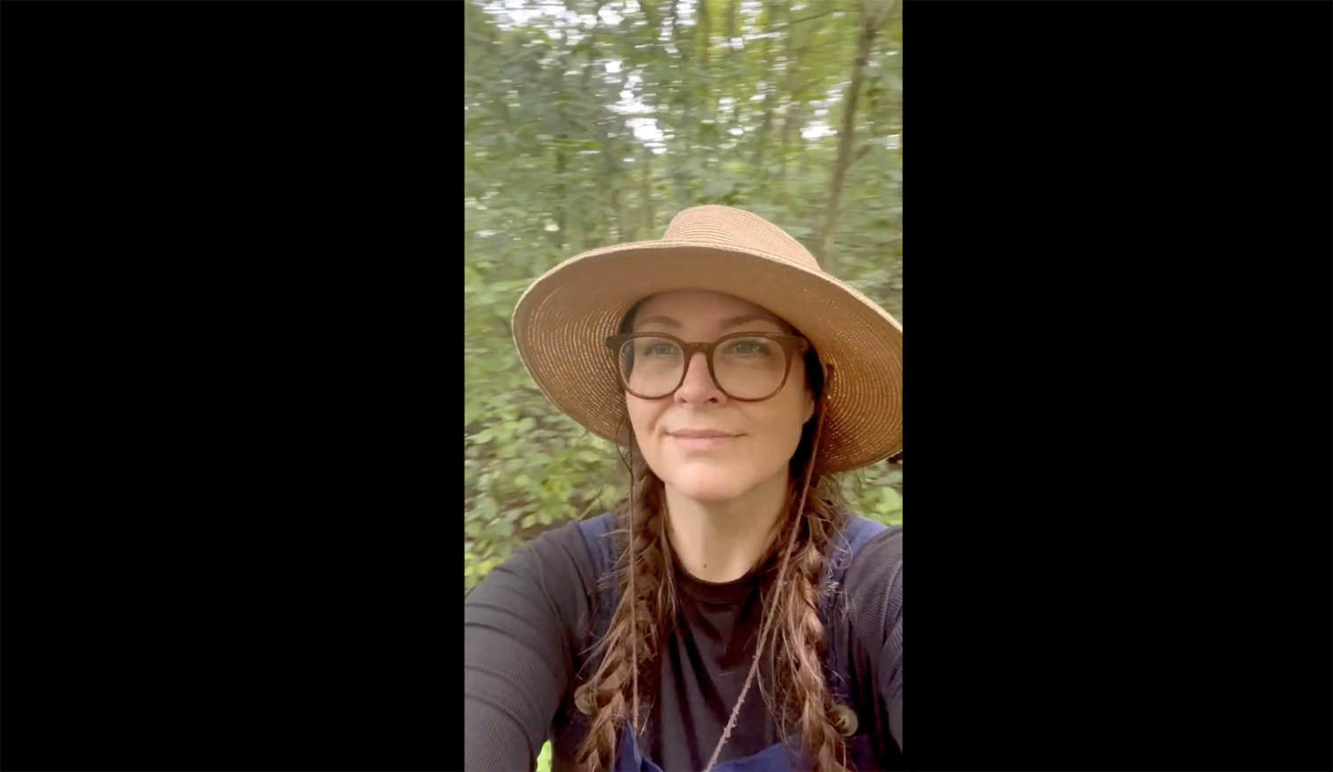 Screenshot of a video clip of a family adventure through the Cranberry Bog State Nanture Preserve in Buckeye Lake Ohio.
